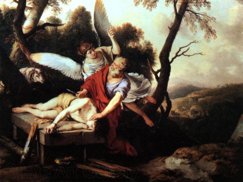 LA HIRE, Laurent de Abraham Sacrificing Isaac g Spain oil painting art